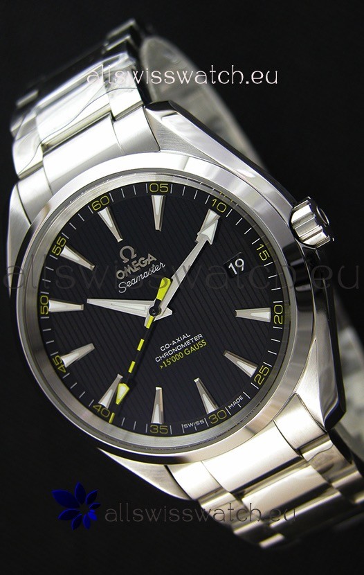 Omega Master Co-Axial Aqua Terra 15,000 Gauss Black Dial 1:1 Mirror Replica