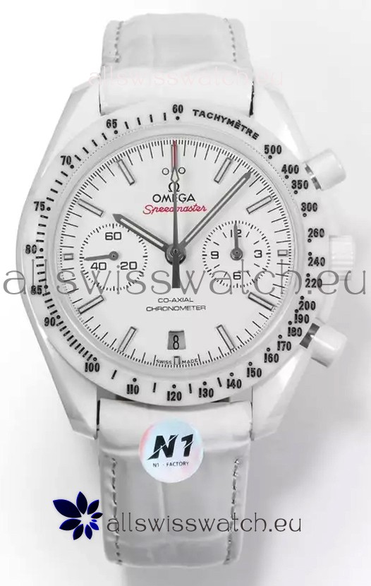 Omega Speedmaster Super Clone White Side of the Moon Ceramic Casing Watch 