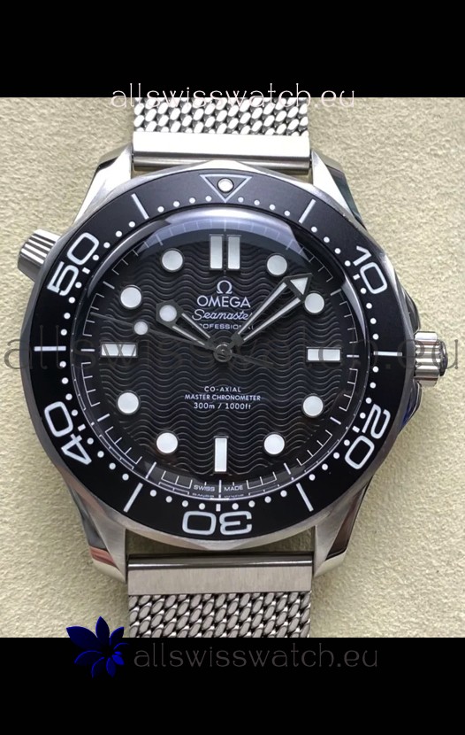 Omega Seamaster Super Clone 300M Master Chronometer Black Swiss 904L Steel Watch