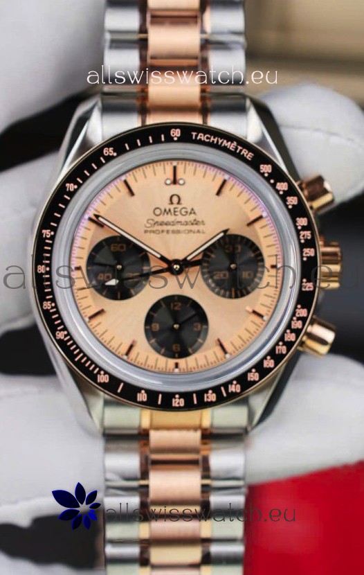 Omega Speedmaster Professional Moonwatch Two Tone Sedna Gold Swiss Replica Watch