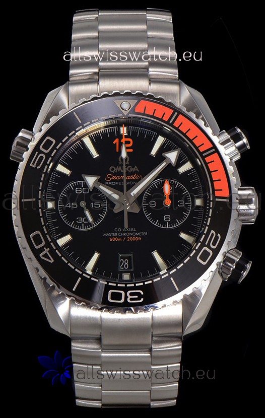 Omega Super Clone Planet Ocean 600M Chronograph 904L Steel Replica Watch 