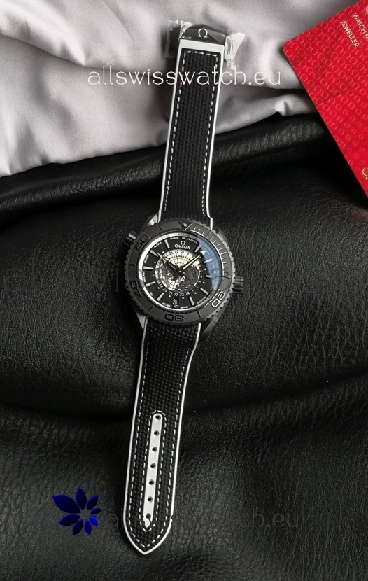 Omega Super Clone Planet Ocean 600M Worldtimer Ceramic Swiss Replica Watch 