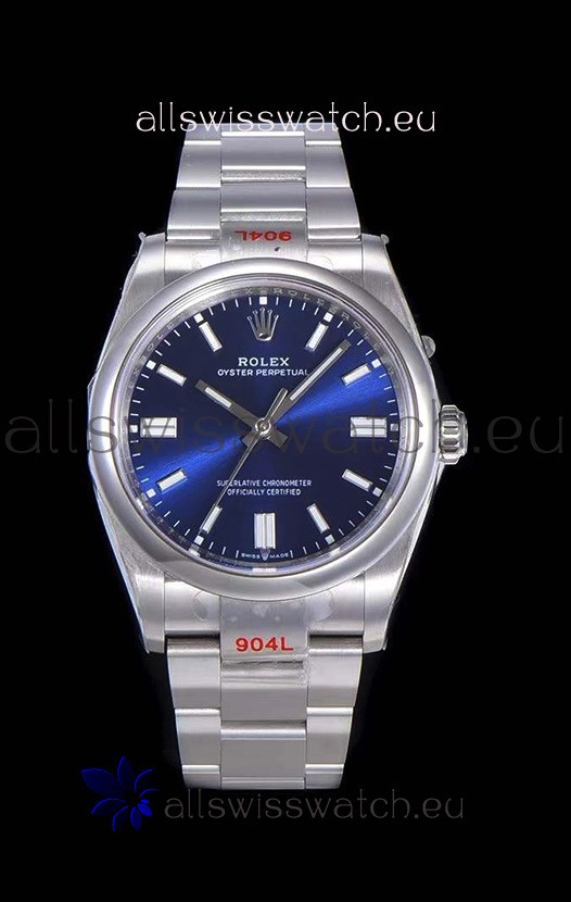 Rolex Oyster Perpetual REF#124300 41MM Cal.3230 Movement Swiss Replica Dark Blue Dial 904L Steel 1:1 Mirror Replica Watch