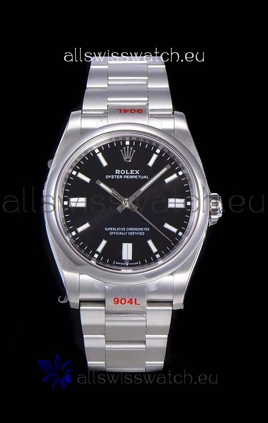 Rolex Oyster Perpetual REF#124300 41MM Cal.3230 Movement Swiss Replica Black Dial 904L Steel 1:1 Mirror Replica Watch
