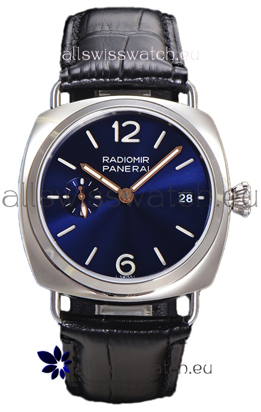 Panerai Radiomir PAM1293 Quaranta 40MM 904L Steel Blue Dial Watch in 1:1 Mirror Replica 