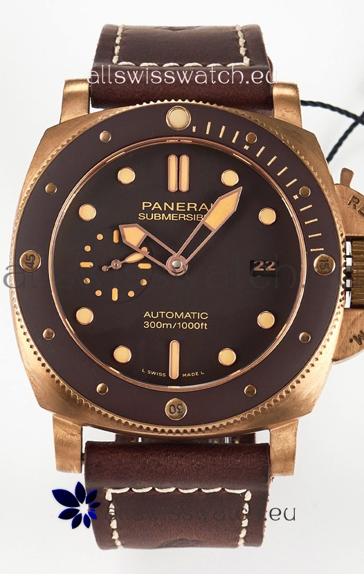 Panerai Super Clone Submersible PAM968 Bronzo Swiss P9010 Movement Watch