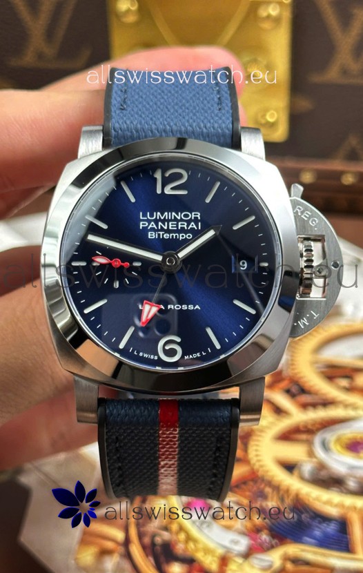 Panerai Luminor Super Clone Marina PAM1404 Quaranta BiTempo Luna Rossa Replica Watch 40MM