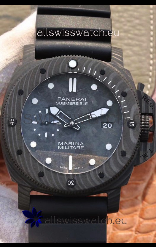 Panerai Luminor Marina Carbotech PAM979 Edition 1:1 Mirror Swiss Replica Watch in Carbon Casing