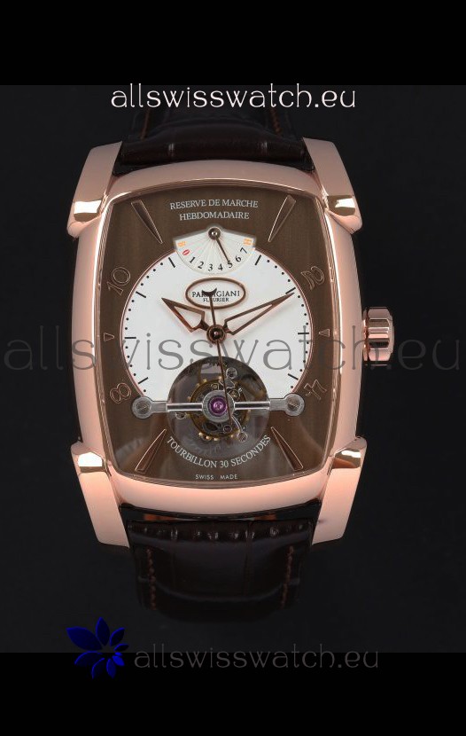 Parmigiani Fleurier Kalpa XL Rose Gold 1:1 Genuine Tourbillon Swiss Replica Watch 