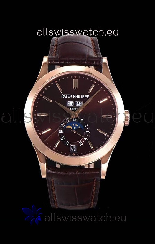 Patek Philippe Annual Calendar 5396R-012 Complications Swiss Replica Watch in Brown Dial 