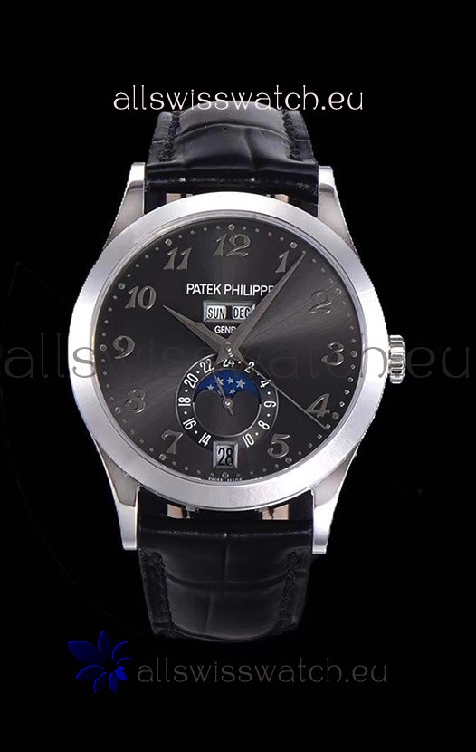 Patek Philippe Annual Calendar 5396-012 Complications Swiss Replica Watch in Grey Dial 