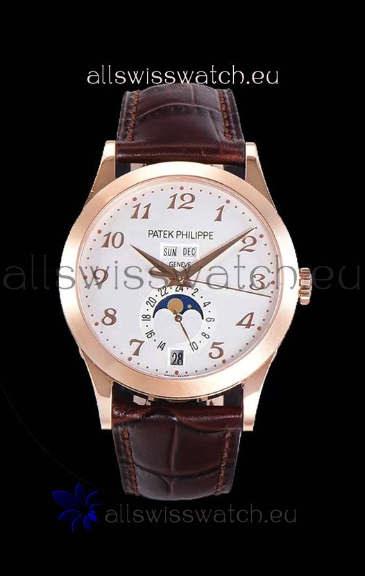 Patek Philippe Annual Calendar 5396R-012 Complications Swiss Replica Watch in White Dial