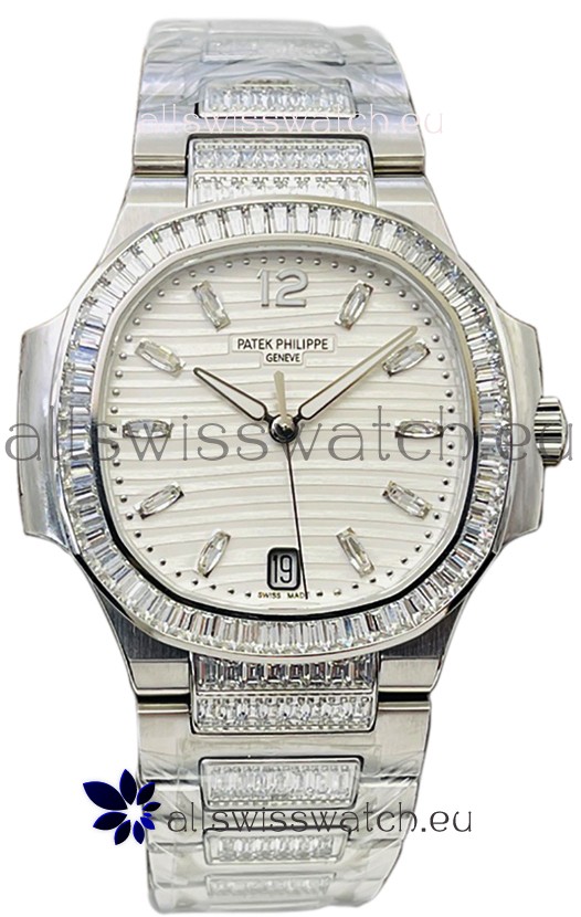 Patek Philippe Nautilus 7118 35MM 1:1 Stainless Steel White Dial 1:1 Mirror Replica Watch