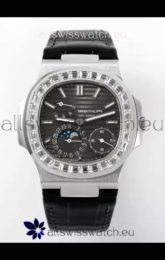 Patek Philippe Nautilus 5712/1A 1:1 Quality Swiss Replica Watch in Grey Dial
