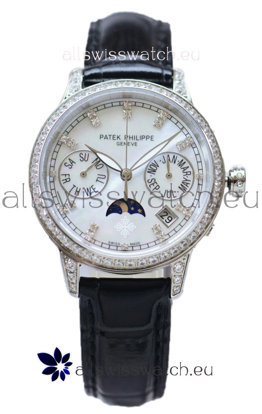Patek Philippe Grand Complications Ladies First Perpetual Calendaer Steel Case Swiss Replica Watch