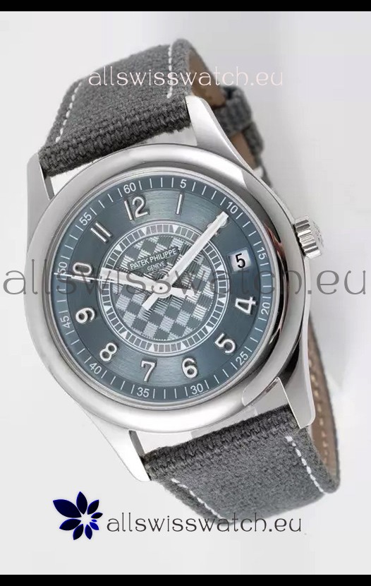 Patek Philippe Calatrava 6007 Grey Dial 904L Steel Casing 1:1 Mirror Replica Watch