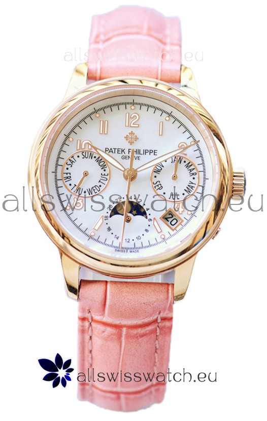 Patek Philippe Grand Complications Ladies First Perpetual Calendaer Rose Gold Swiss Replica Watch 