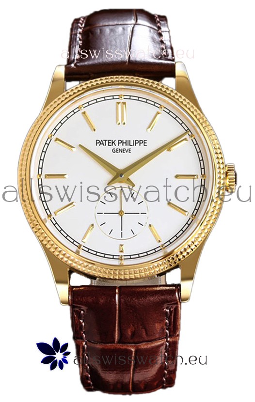 Patek Philippe Calatrava 6119G Yellow Gold Casing Watch 1:1 Mirror Replica Watch 