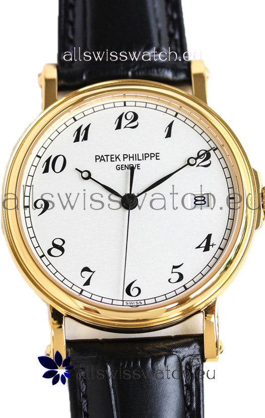 Patek Philippe Calatrava 5153 Yellow Gold 1:1 Mirror Swiss Replica Watch 