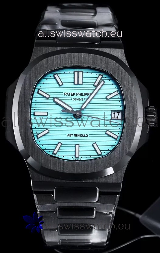 Patek Philippe Nautilus 5711 AET Remould Black Ceramic Tiffany Green Edition Swiss Replica Watch