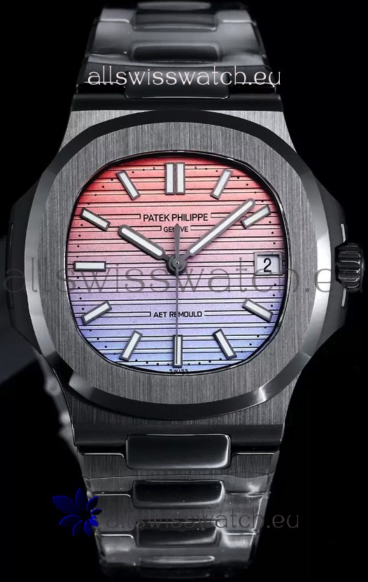 Patek Philippe Nautilus 5711 AET Remould Black Ceramic Edition Gradient Dial Swiss Replica Watch