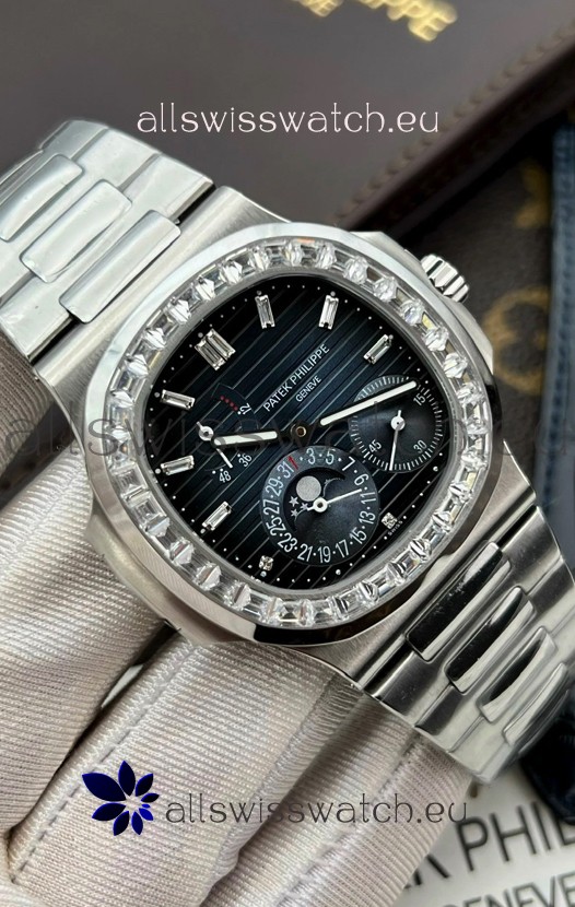 Patek Philippe Nautilus 5712G 1:1 Quality Swiss Replica Watch in Blue Dial