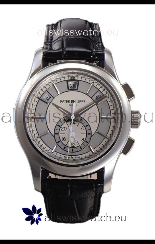Patek Philippe 5205 Complications Moonphase White Dial 1:1 Mirror Swiss Replica Watch