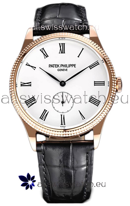 Patek Philippe Calatrava 5119G Rose Gold Casing 1:1 Mirror Replica Watch 