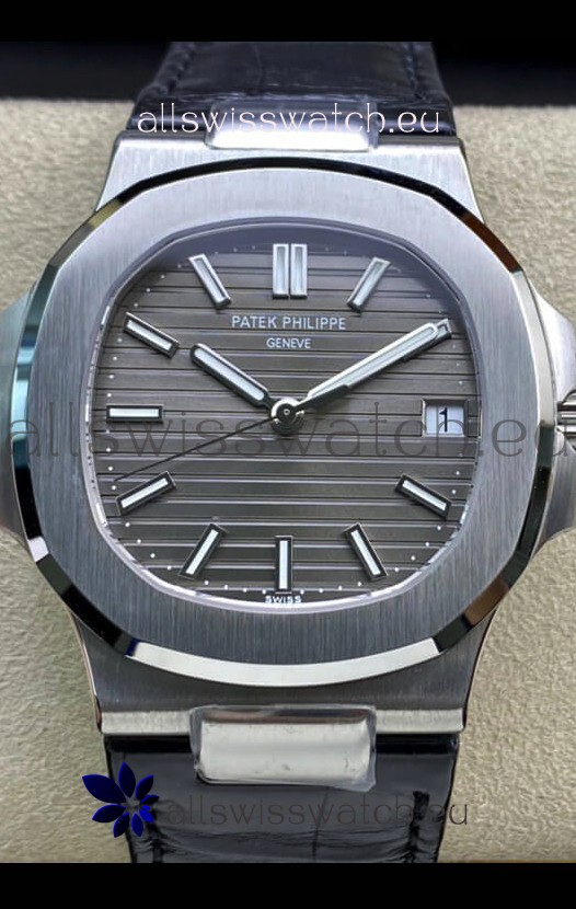 Patek Philippe Nautilus 5711G-001 904L Steel 2023 Updated Mirror Replica Watch - Grey Dial