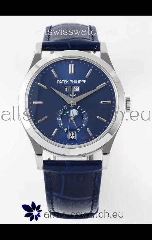 Patek Philippe Annual Calendar 5396 Complications Swiss Replica Watch in Blue Dial