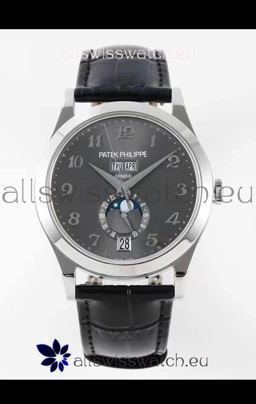 Patek Philippe Annual Calendar 5396G-014 Complications Swiss Replica Watch in Grey Dial