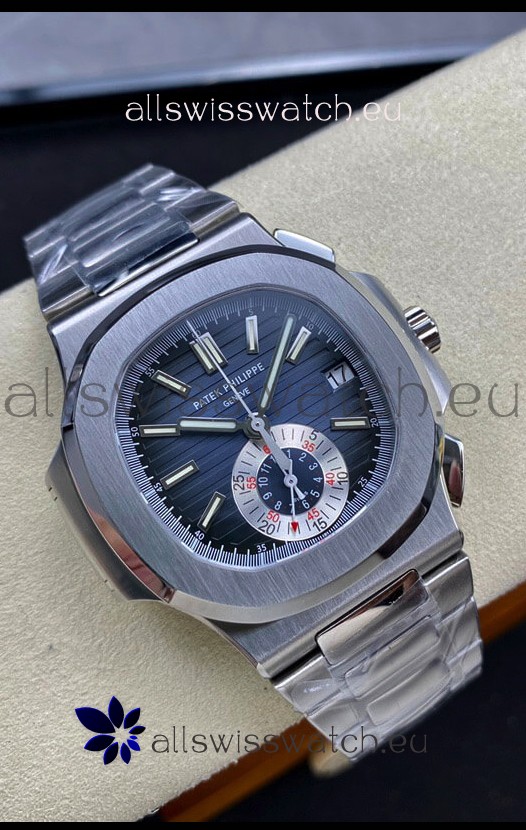Patek Philippe Nautilus 5980/1A 904L Steel Case in Black Dial - 1:1 Mirror Replica