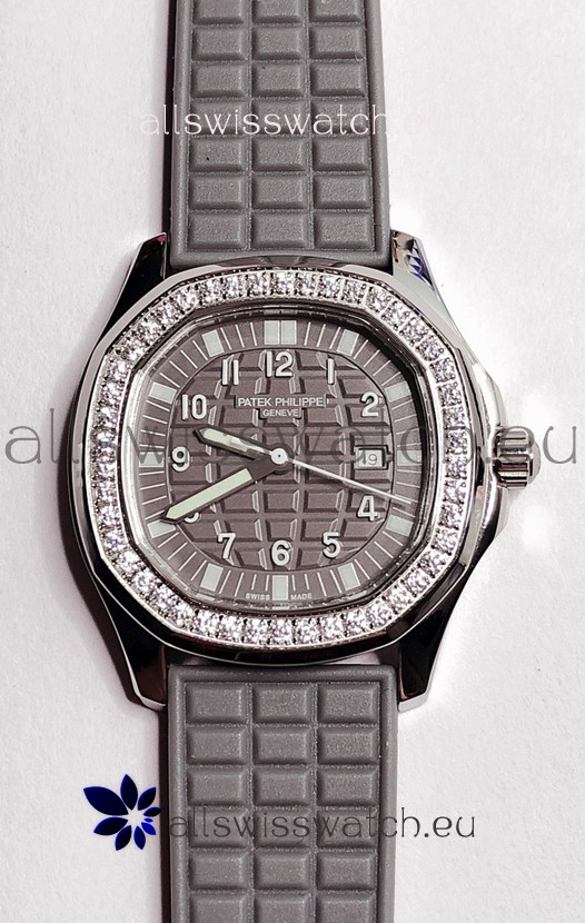 Patek Philippe Super Clone Aquanaut LUCE 5069-001 Quartz in Grey Dial 35MM