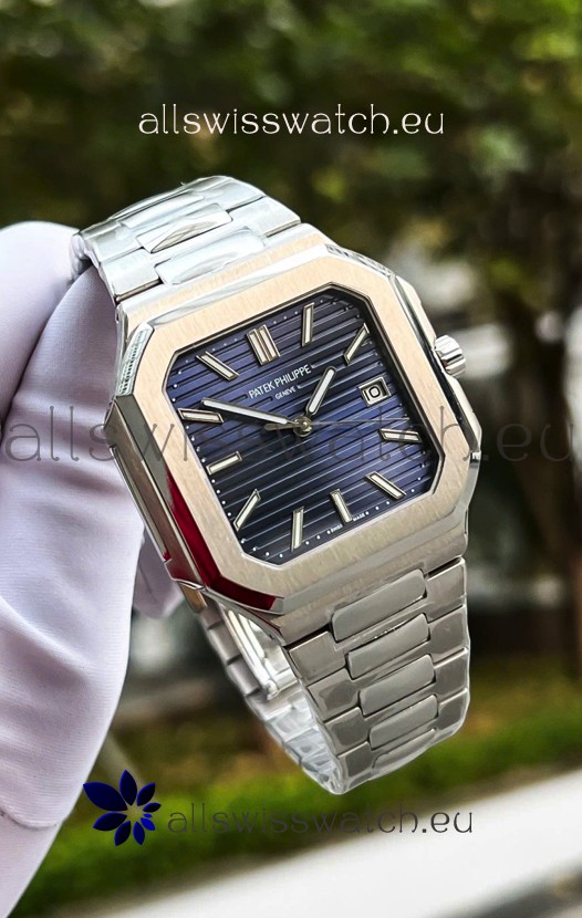 Patek Philippe Cubitus 5821 904L Steel Casing Blue Dial Swiss Replica Watch 