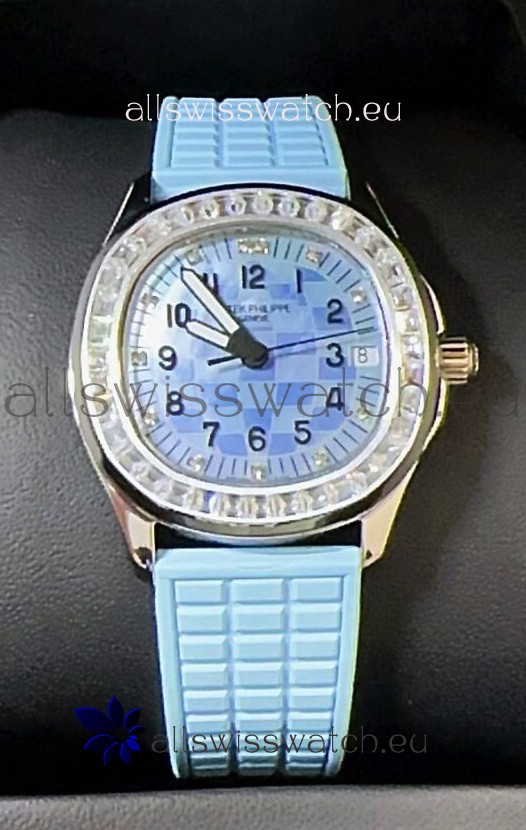Patek Philippe Super Clone Aquanaut LUCE 5072-001 Automatic in Blue Dial 35MM