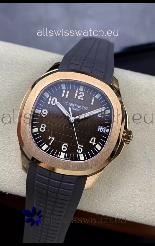 Patek Philippe Aquanaut 5167-001 Swiss Replica 904L Rose Gold - 1:1 Mirror Edition