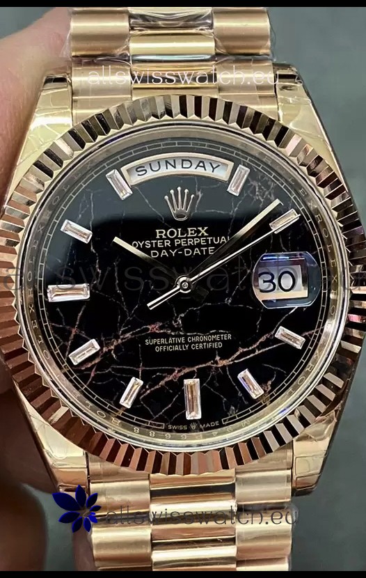 Rolex Day Date Presidential 18K Rose Gold Watch 40MM - Eisenkiesel Dial 1:1 Mirror Quality