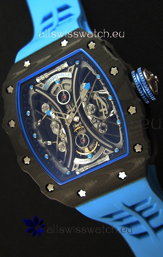 Richard Mille RM53-01 Pablo Mac Donough Carbon Case Swiss Replica Watch 