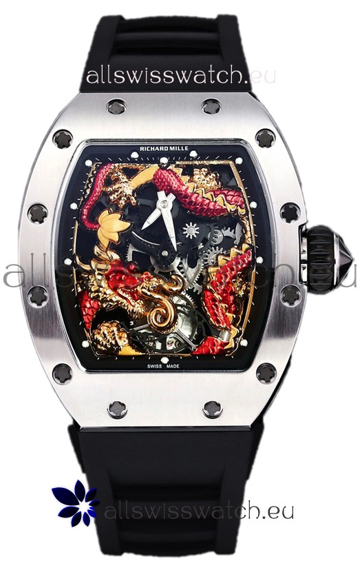 Richard Mille RM057 Dragon Dial Stainless Steel Watch in Swiss Automatic Movement