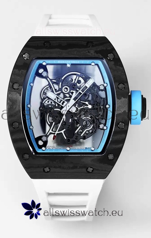 Richard Mille RM055 Black Carbon Casing 1:1 Superclone Genuine Tourbillon Watch 