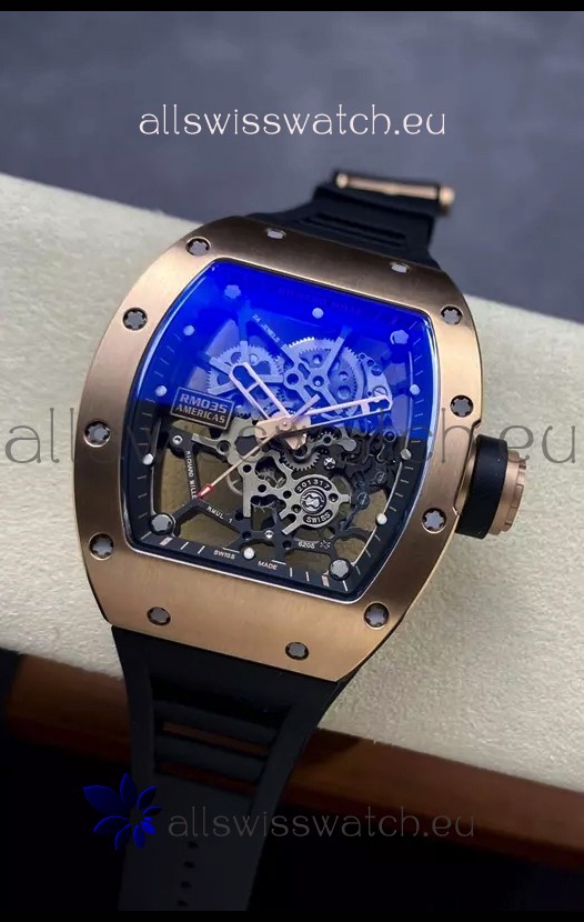 Richard Mille RM035 AMERICAS Rose Gold Casing 1:1 Swiss Replica Watch 