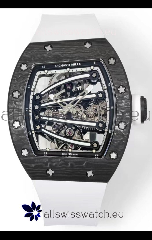 Richard Mille Super Clone RM59-01 Carbon NTPT Case Black Dial Swiss Replica Watch