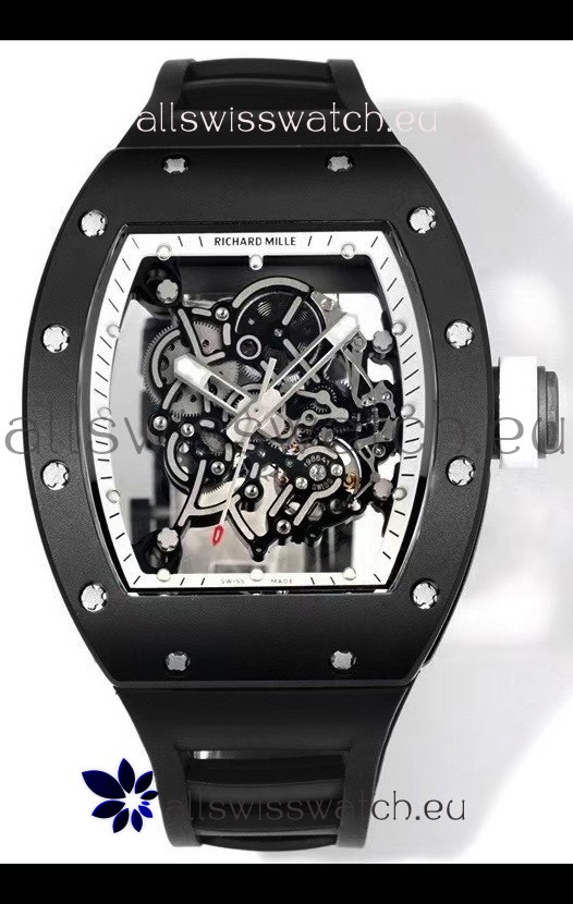 Richard Mille Super Clone RM055 Ceramic Casing with Genuine Tourbillon Watch 