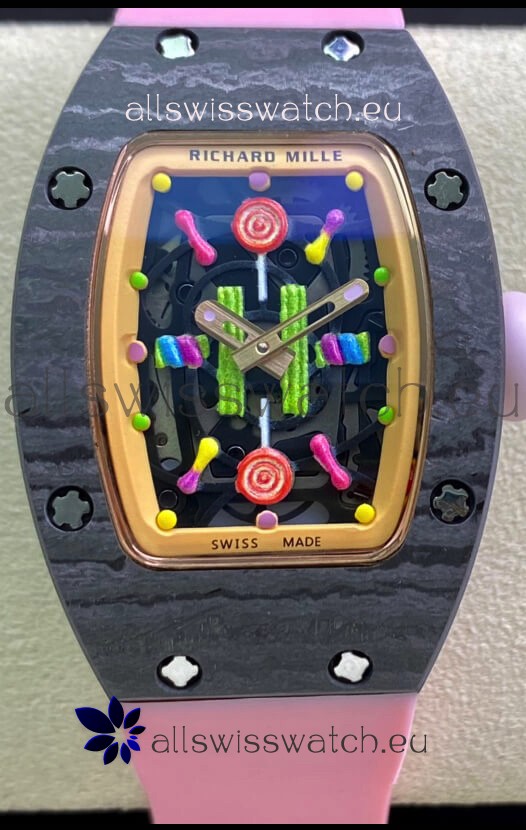 Richard Mille RM-07 Bon Bon Carbon Casing Ladies 1:1 Swiss Replica Watch