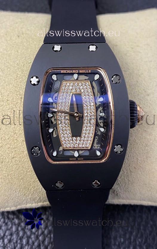 Richard Mille RM-07-01 DLC Coated Casing Ladies 1:1 Swiss Replica Watch