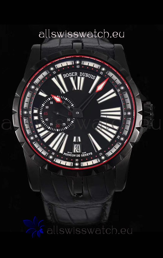 Roger Dubuis Excalibur DLC Coated Casing 1:1 Mirror Swiss Replica Watch