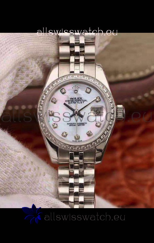 Rolex Datejust Ladies 28MM Cal.3135 Movement Swiss Replica in 904L Steel Casing