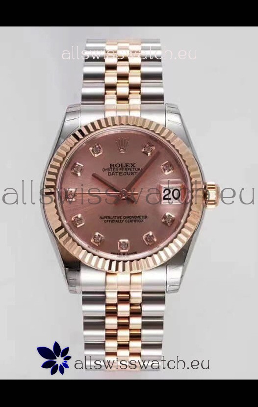 Rolex Datejust 31MM Cal.3135 Movement Swiss Replica Champange Dial Jubilee Strap - Ultimate 904L Steel Watch