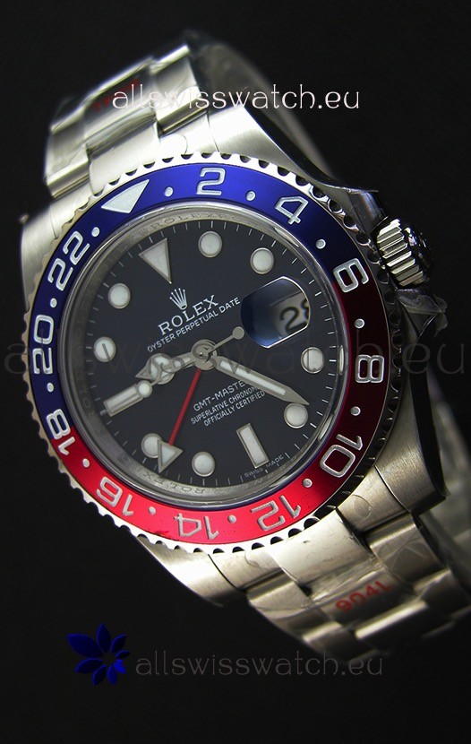 Rolex GMT Masters II 116719BLRO Pepsi Bezel Cal.3186 Movement Swiss Replica - Ultimate 904L Steel Watch