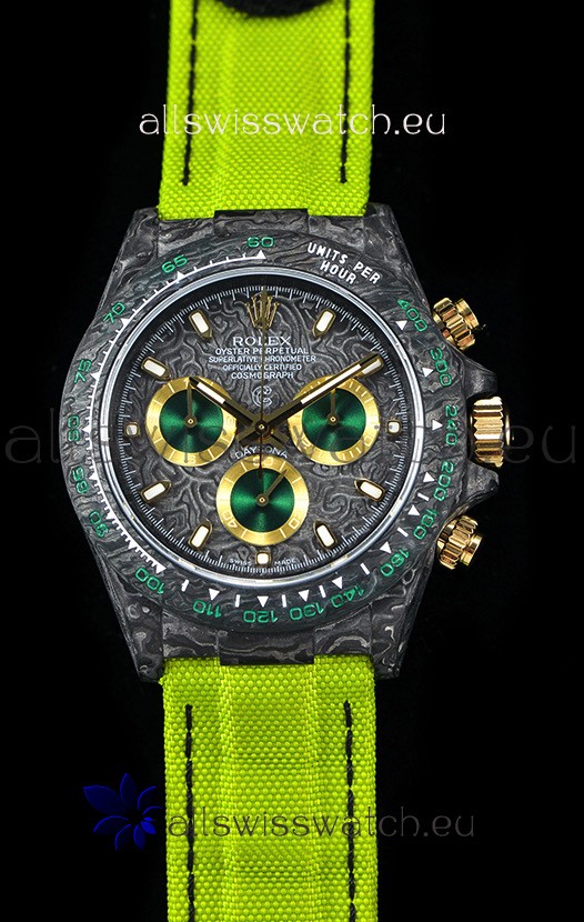 Rolex Daytona CHRONUSART Forged Cabon Casing 1:1 Mirror Replica Multicolored Dial